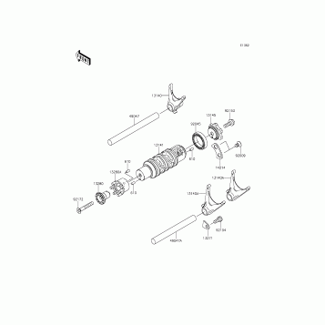 Gear Change Drum/Shift Fork(s)