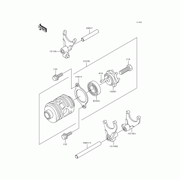 Change Drum/Shift Fork