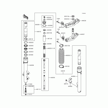 Front Fork(KDX200-H4/H5)