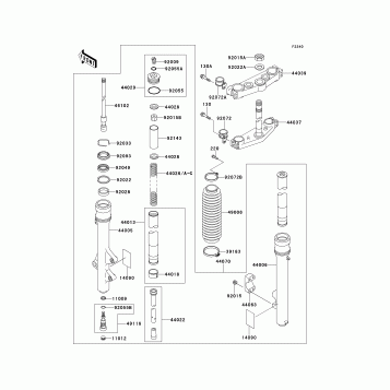Front Fork(KDX220-A4)