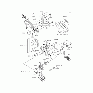Brake Pedal/Throttle Lever
