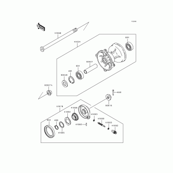 Front Hub(KDX250-D1)