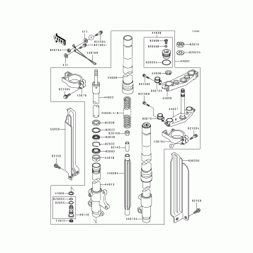 Front Fork(KDX250-D1)