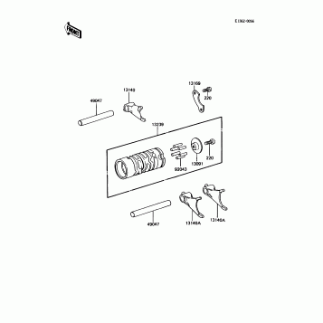 Gear Change Drum/Shift Fork(s)
