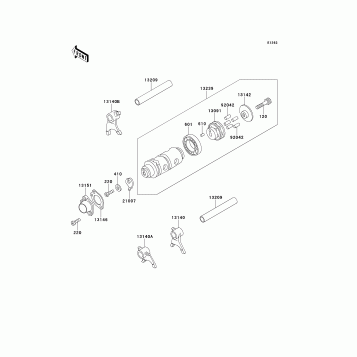 Gear Change Drum/Shift Fork(s)