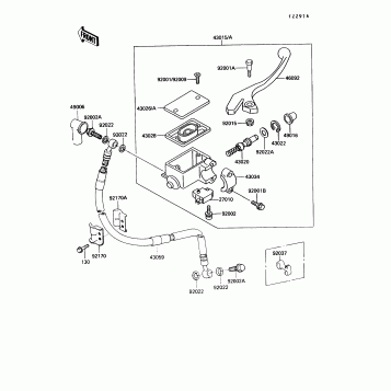Front Master Cylinder(KL250-D8/D9)