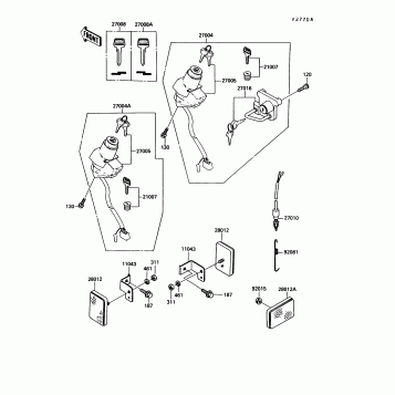 Ignition Switch(KL250-D8/D9)