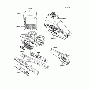 Decal(White)(KL250-D8/D9)