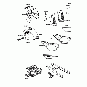 Decal(Blue/White)(KL650-A5)