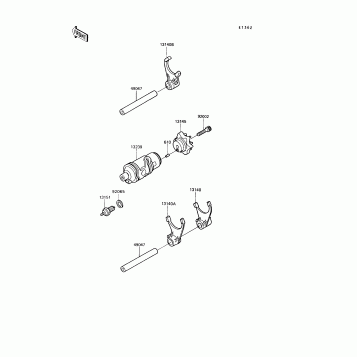 Gear Change Drum/Shift Fork(s)