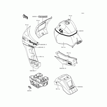 Decal(Blue/White)(KL650-B2)
