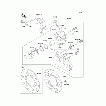 Rear Brake(KLX300-A7/A8)