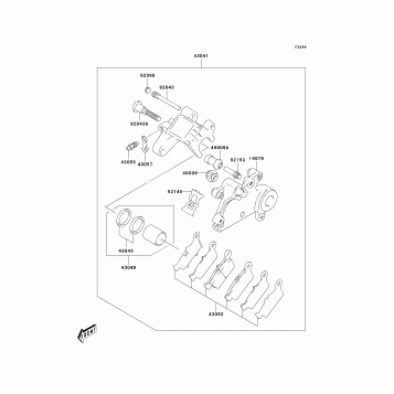 Rear Brake(KLX400-A1)
