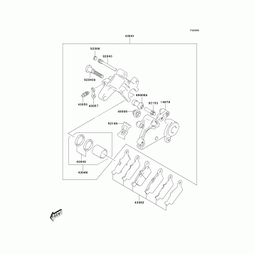 Rear Brake(KLX400-A2)