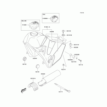 Fuel Tank(KLX400-A2)