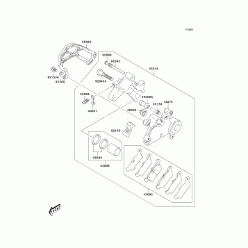 Rear Brake(KLX400-B1)