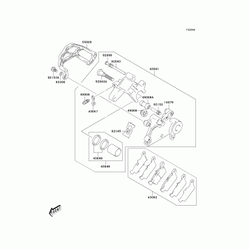 Rear Brake(KLX400-B2)