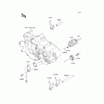 Gear Change Drum/Shift Fork(s)