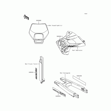 Decals(KLX650-A1/A2)