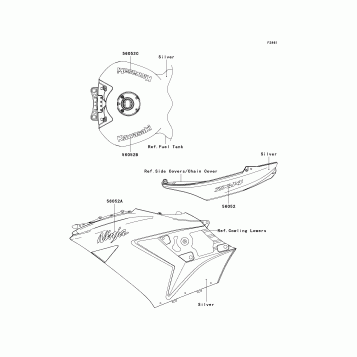 Decals(Silver)(C8F)(CA,US)