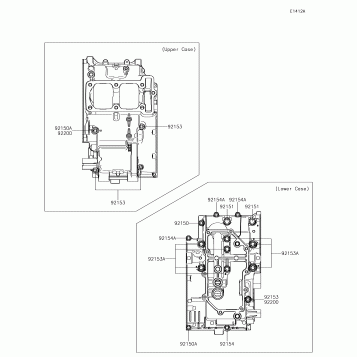 Crankcase Bolt Pattern (EX300AEA99330-)