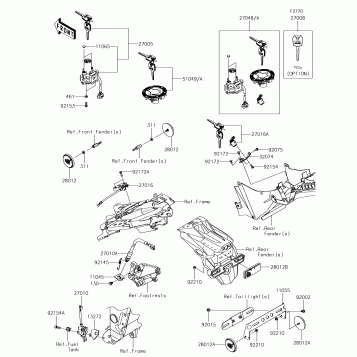 Ignition Switch/Locks/Reflectors