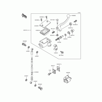 Front Master Cylinder(KX100-B5/B6)