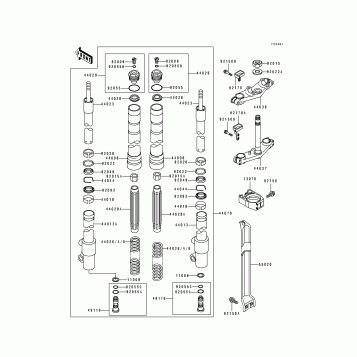 Front Fork(KX100-B7)
