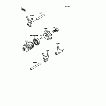 Gear Change Drum/Shift Fork(s)