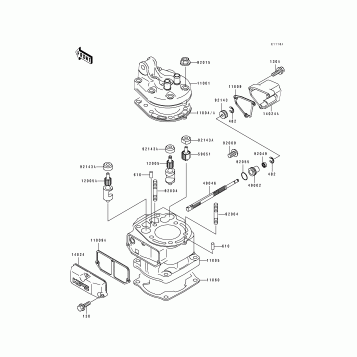 Cylinder Head/Cylinder(KX125-H2)