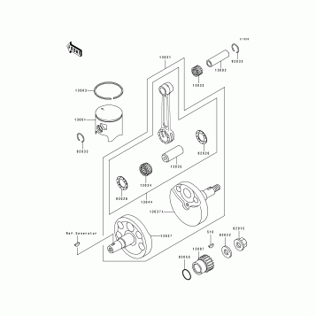 Crankshaft/Piston(KX125-H1)