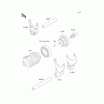 Gear Change Drum/Shift Fork(s)
