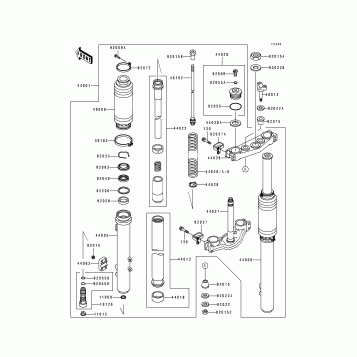 Front Fork(KX500-E1)