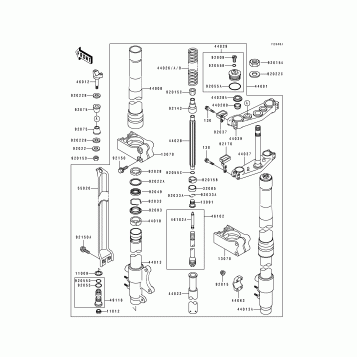 Front Fork(KX500-E2)
