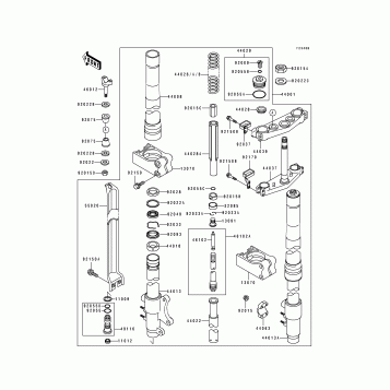 Front Fork(KX500-E3)