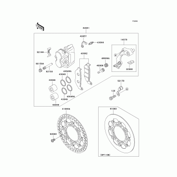 Front Brake(KX500-E15)