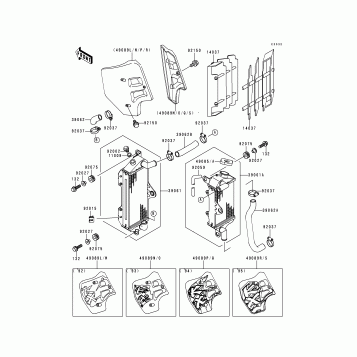 Radiator(KX500-E4/E5/E6/E7)