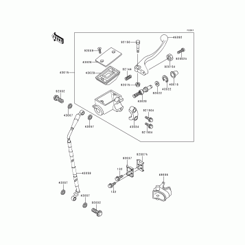Front Master Cylinder(KX500-E4/E5)