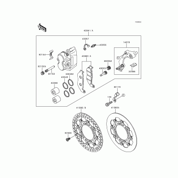 Front Brake(KX500-E6/E7/E8)