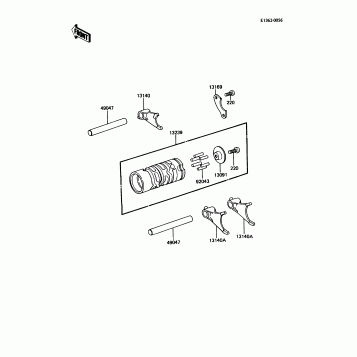 Gear Change Drum/Shift Fork(s)