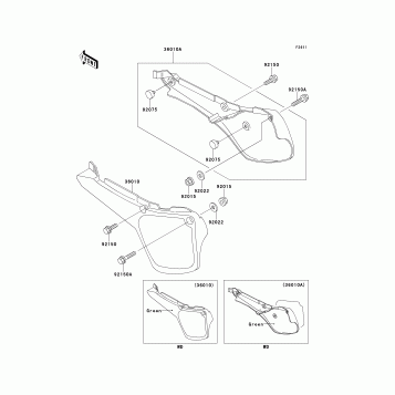 Side Covers(KX60-B10/B11)