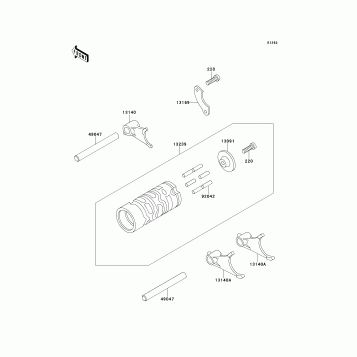 Change Drum/Shift Fork