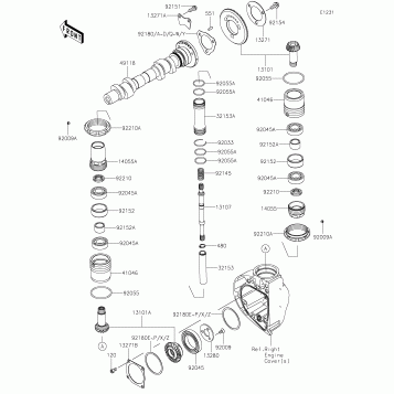Camshaft(s)/Bevel Gear