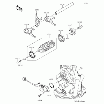 Gear Change Drum/Shift Fork(s)
