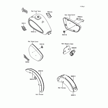 Decals(Red/Red)(VN1500-A10)