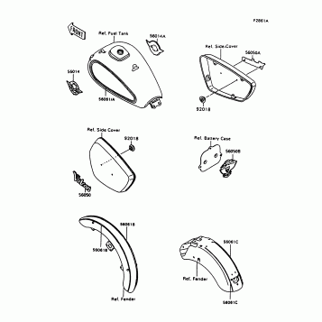 Decals(Blue/Silver)(VN1500-A10)