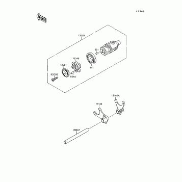 Gear Change Drum/Shift Fork(s)