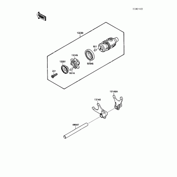 Gear Change Drum/Shift Fork(s)
