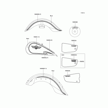 Decals(Red)(VN1500-E5)