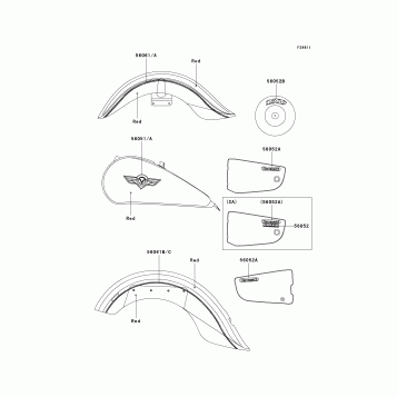 Decals(Red)(VN1500-E6)